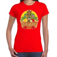 Bellatio Hawaii feest t-shirt / shirt tiki bar Aloha voor dames - Rood