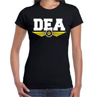 Bellatio DEA agente verkleed t-shirt Zwart