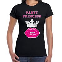 Bellatio Party princess cadeau t-shirt Zwart