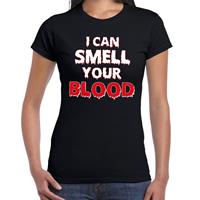 Bellatio Halloween - Halloween I can smell your blood verkleed t-shirt Zwart