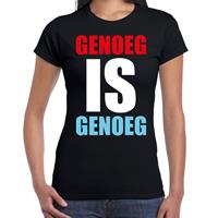 Bellatio Genoeg is genoeg protest t-shirt Zwart