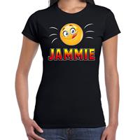 Bellatio Funny emoticon t-shirt jammie Zwart