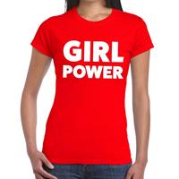 Bellatio Girl Power tekst t-shirt Rood