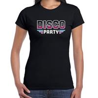 Bellatio Disco party feest t-shirt paars voor dames - paarse 70s/80s/90s feest shirts