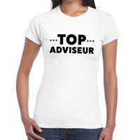 Bellatio Top adviseur beurs/evenementen t-shirt Wit