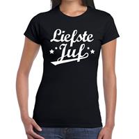 Bellatio Liefste juf cadeau t-shirt voor dames - Einde schooljaar/ juffendag cadeau