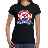 Bellatio Toppers drinking team t-shirt / t-shirt Zwart