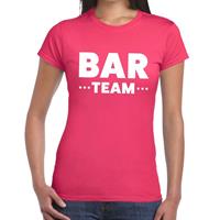 Bellatio Bar Team tekst t-shirt fuchsia Roze