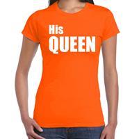 Bellatio His queen t-shirt Oranje