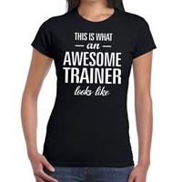Bellatio This is what an awesome trainer looks like cadeau t-shirt Zwart