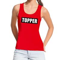 Bellatio Topper tanktop / mouwloos shirt Rood
