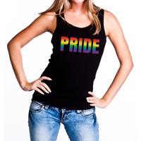 Bellatio Pride regenboog gaypride tanktop - Zwart