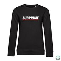 Subprime Sweater Stripe Black Dames Zwart