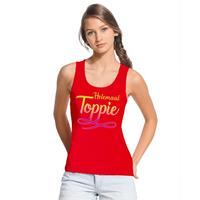 Bellatio Rood Helemaal Toppie singlet/ mouwloos shirt dames