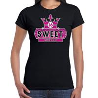 Bellatio Sweet 16 cadeau t-shirt Zwart