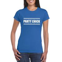 Bellatio Party chick t-shirt Blauw