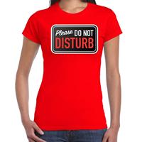 Bellatio Fout Niet storen / Please do not DISTURB t-shirt met Rood