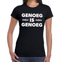 Bellatio Groningen protest t-shirt genoeg=genoeg Zwart