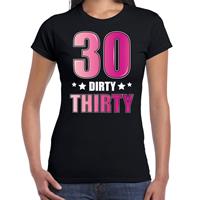 Bellatio 30 dirty thirty verjaardag cadeau t-shirt / shirt - Zwart