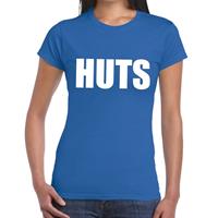 Bellatio HUTS tekst t-shirt Blauw