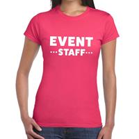 Bellatio Event staff tekst t-shirt Roze