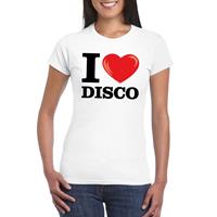 Bellatio I love disco t-shirt Wit