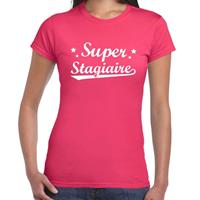 Bellatio Super stagiaire cadeau t-shirt Roze