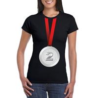 Bellatio Zilveren medaille kampioen shirt Zwart