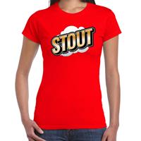 Bellatio Fout Stout t-shirt in 3D effect Rood