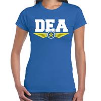 Bellatio DEA agente verkleed t-shirt Blauw
