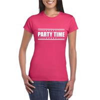 Bellatio Party time t-shirt fuscia Roze