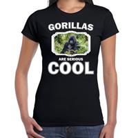 Bellatio Dieren gorilla apen t-shirt Zwart