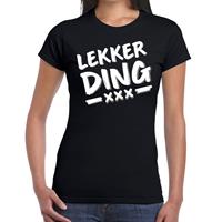 Bellatio Lekkerding tekst t-shirt Zwart