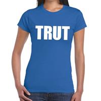 Bellatio Trut tekst t-shirt Blauw