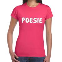 Bellatio Poesie fun tekst t-shirt Roze