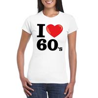 Bellatio I love 60's t-shirt Wit