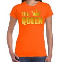 Bellatio The queen t-shirt Oranje