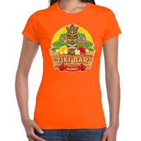 Bellatio Hawaii feest t-shirt / shirt tiki bar Aloha voor dames - Oranje