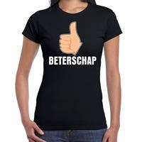 Bellatio Beterschap duim omhoog cadeau shirt Zwart
