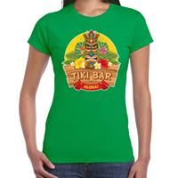 Bellatio Hawaii feest t-shirt / shirt tiki bar Aloha voor dames - Groen