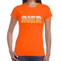 Bellatio Bier tekst t-shirt Oranje