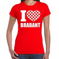 Bellatio T-shirt I love Brabant voor dames - Rood