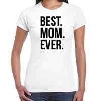 Bellatio Best mom ever punt - t-shirt Wit