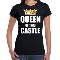 Bellatio Queen of this castle t-shirt Zwart