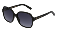 MARC JACOBS MARC 526/S | Damen-Sonnenbrille | Oval | Fassung: Kunststoff Schwarz | Glasfarbe: Grau