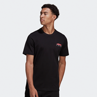 adidasT-ShirtBehindTeeBLACK/TURBOâ