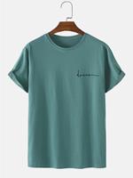 Mensclo Mens 100% Cotton Character Print Crew Neck Short Sleeve T-Shirt