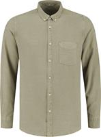 Dstrezzed Shirt button down tencel army green