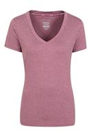 Mountain Warehouse Vitality Damen T-Shirt mit V-Ausschnitt - Rosa
