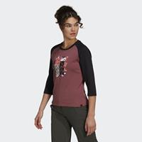 adidas Five Ten Graphic 3/4 Sleeve T-Shirt Braun